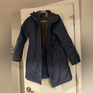 LL Bean winter jacket dark blue size s